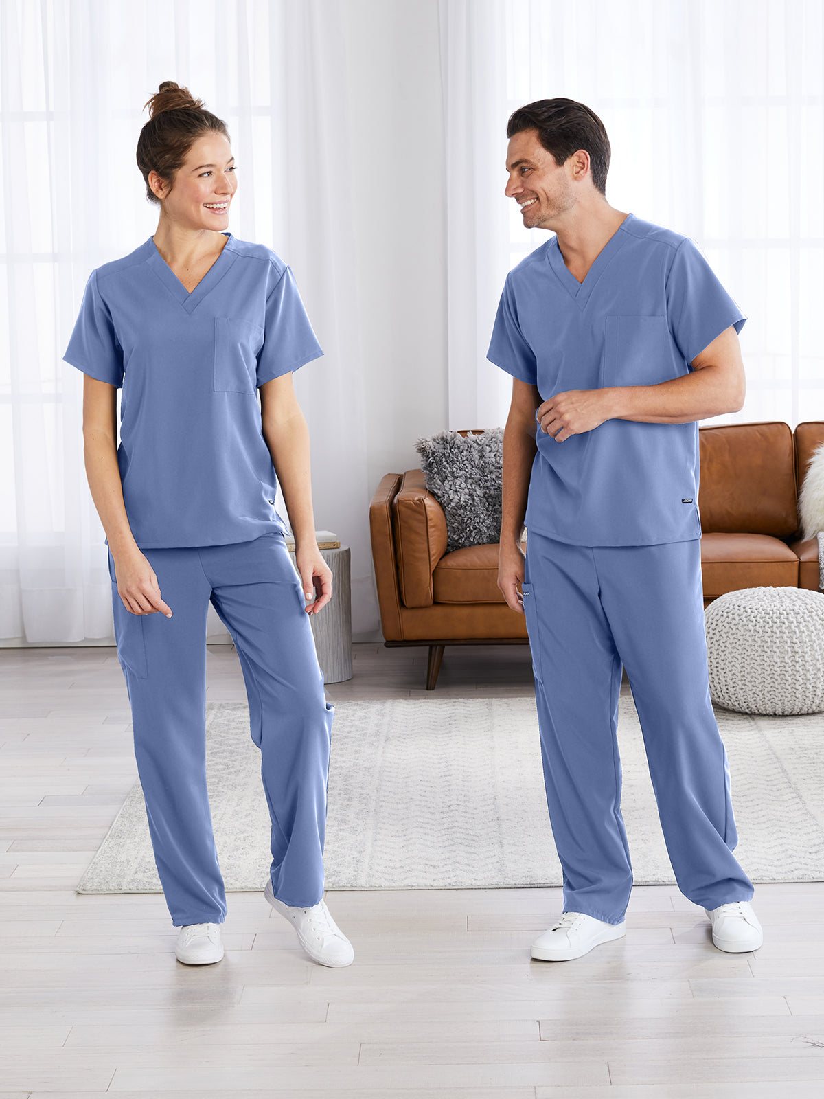 Unisex 1-Pocket V-Neck Scrub Top