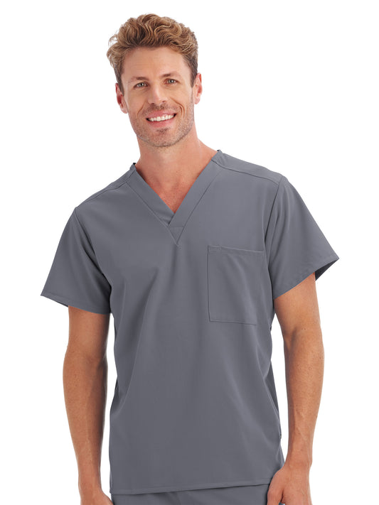 Unisex 1-Pocket V-Neck Scrub Top