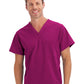 Unisex 1-Pocket V-Neck Top - 2200 - Plumberry/Wine