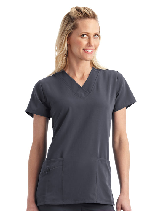 Women's 2-Pocket Top - 2206 - Charcoal
