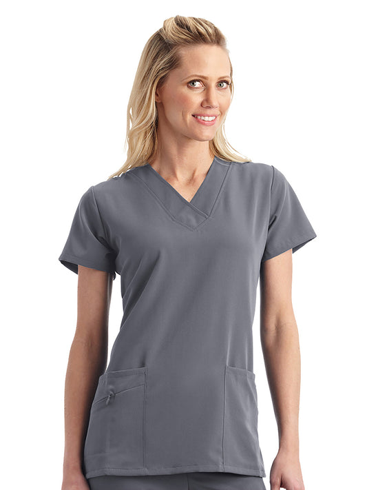 Women's 2-Pocket Top - 2206 - Pewter