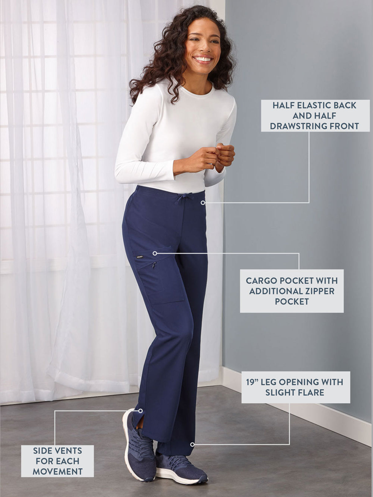 Women's 2-Pocket Elastic Waist Pant