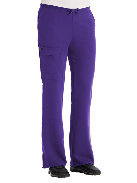 Women's 2-Pocket Elastic Waist Pant - 2249 - Purple