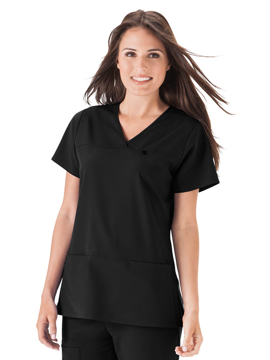 Women's 4-Pocket Highcross Neck Scrub Top