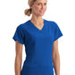 Women's 5-Pocket Mock Wrap Scrub Top