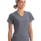 Women's 5-Pocket Mock Wrap Scrub Top