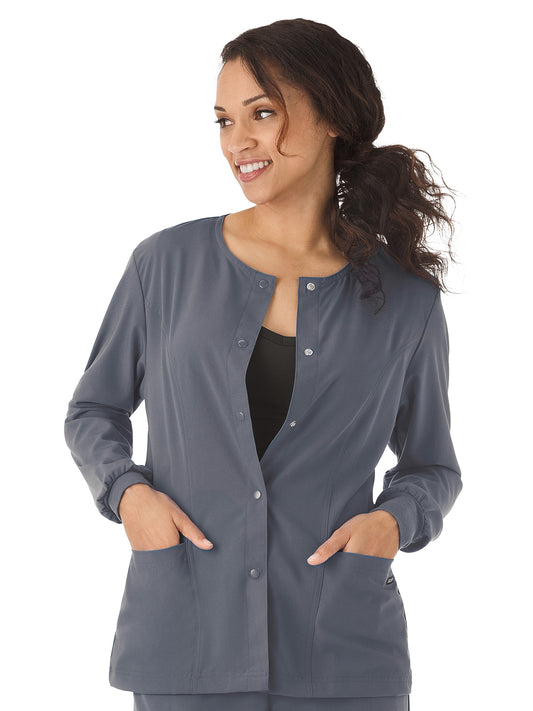 Women's 3-Pocket Snap Front Jacket - 2356 - Pewter