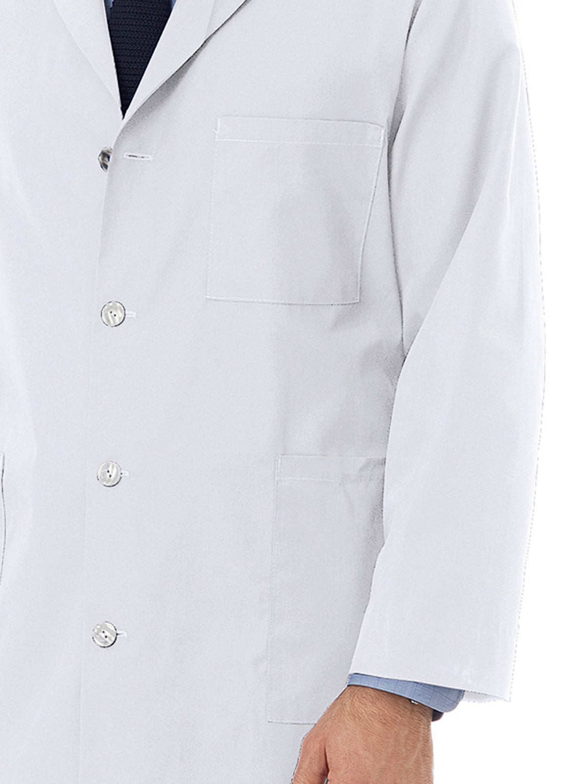 Unisex Four-Pocket 40" Full-Length Classic Lab Coat