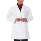 Unisex Five-Pocket 44" Full-Length Lab Coat - 808 - White