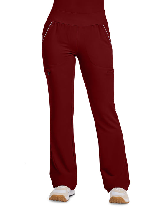 Women's 6-Pocket High Waist Pant - 102 - Garnet Red
