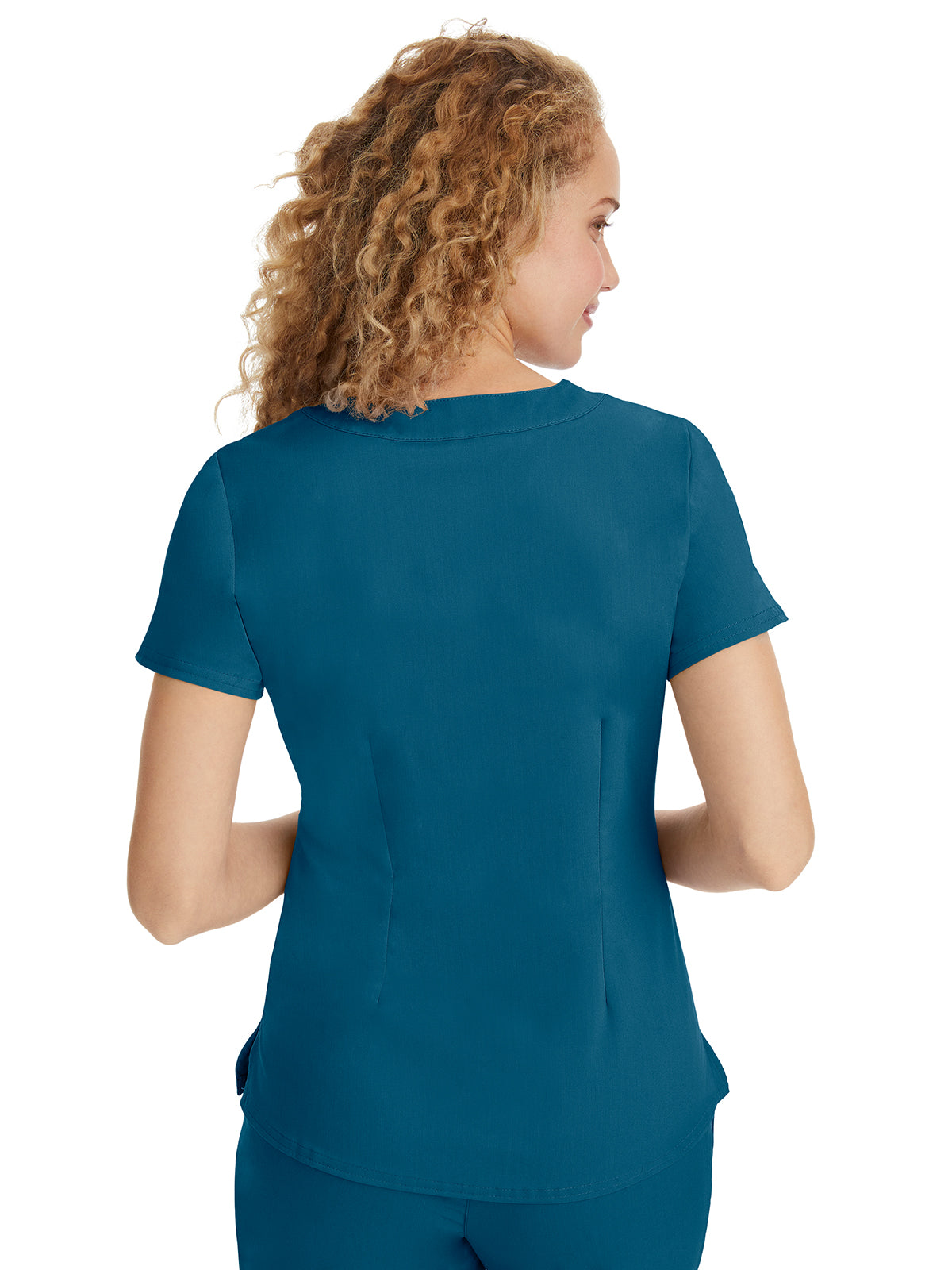 Women's 2-Pocket Jane Triple-Needle Stitching Top