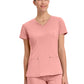 Women's 2-Pocket Juliet Stylish V-Neck Top - 2245 - Blushing Peach