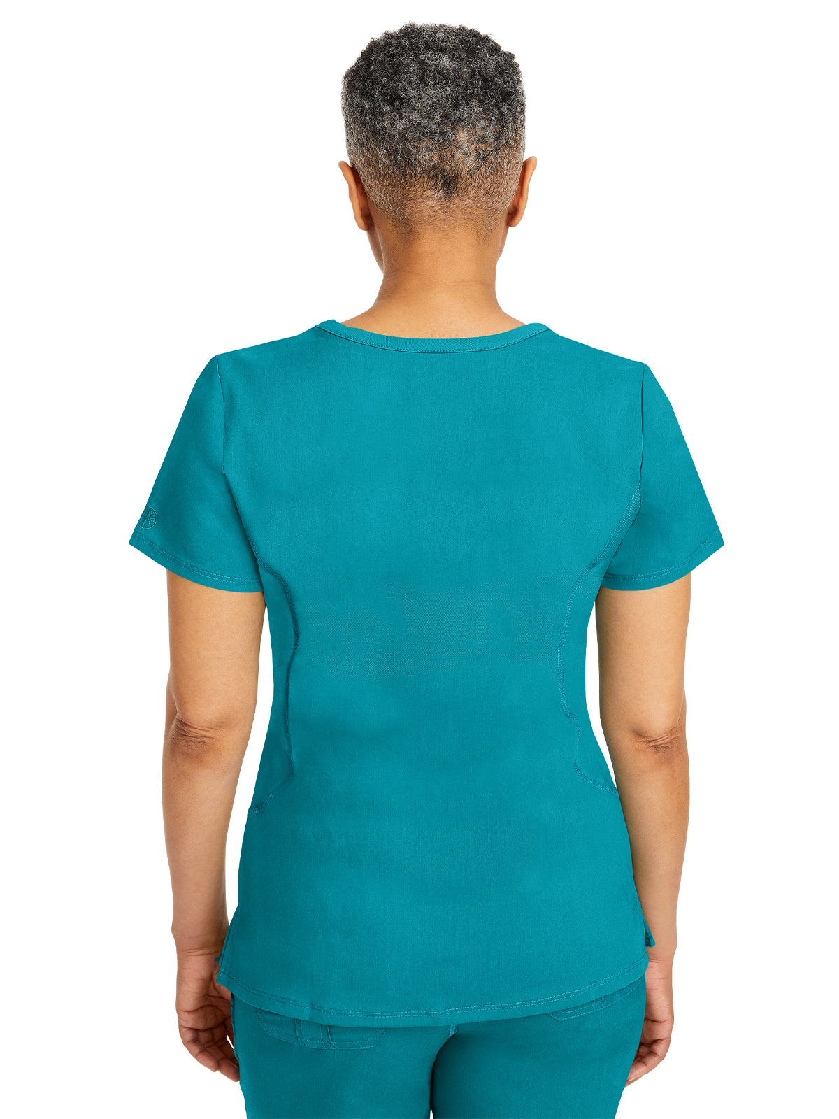 Women's 2-Pocket Juliet Stylish V-Neck Top