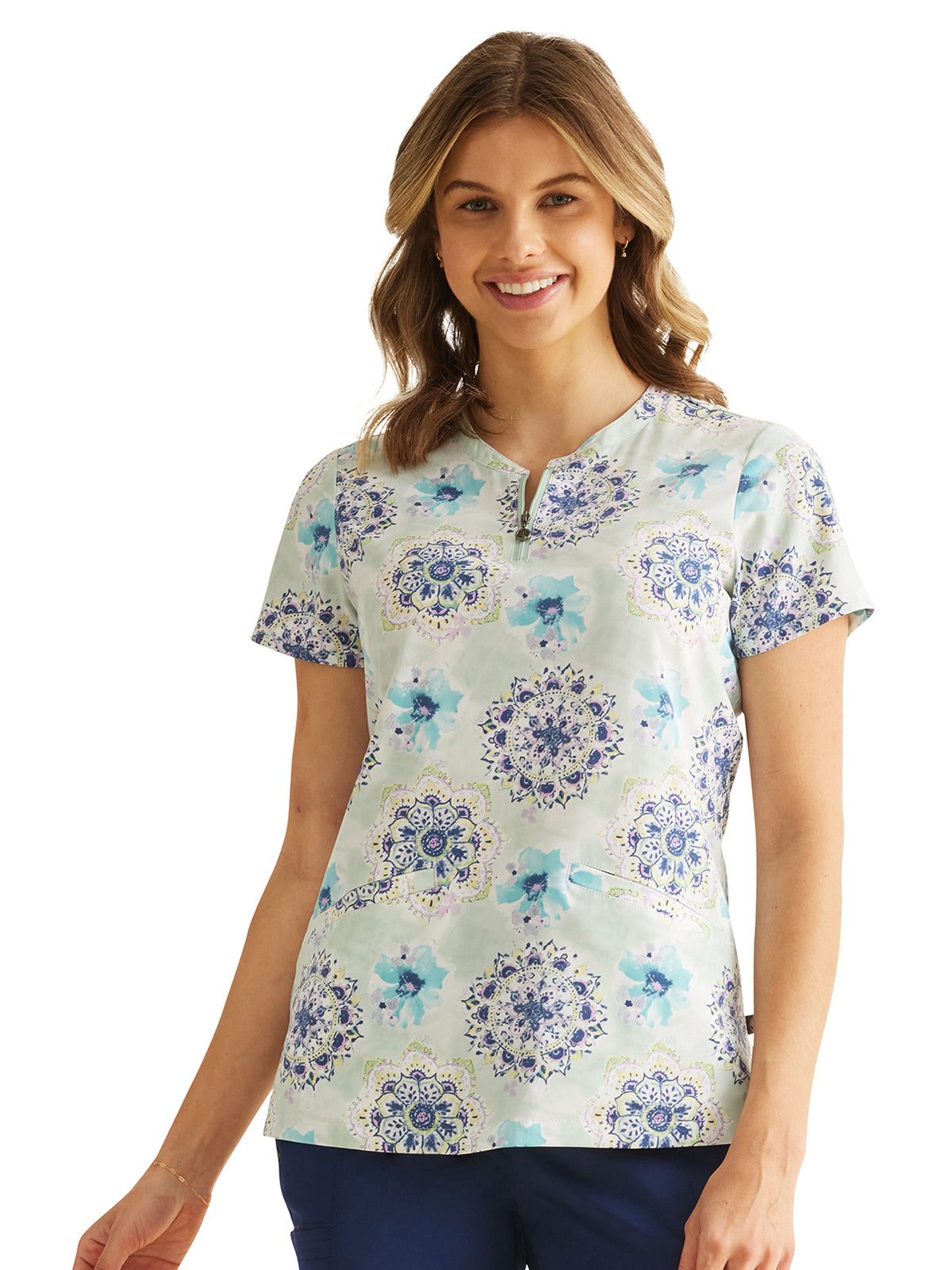 Women's Print Scrub Top