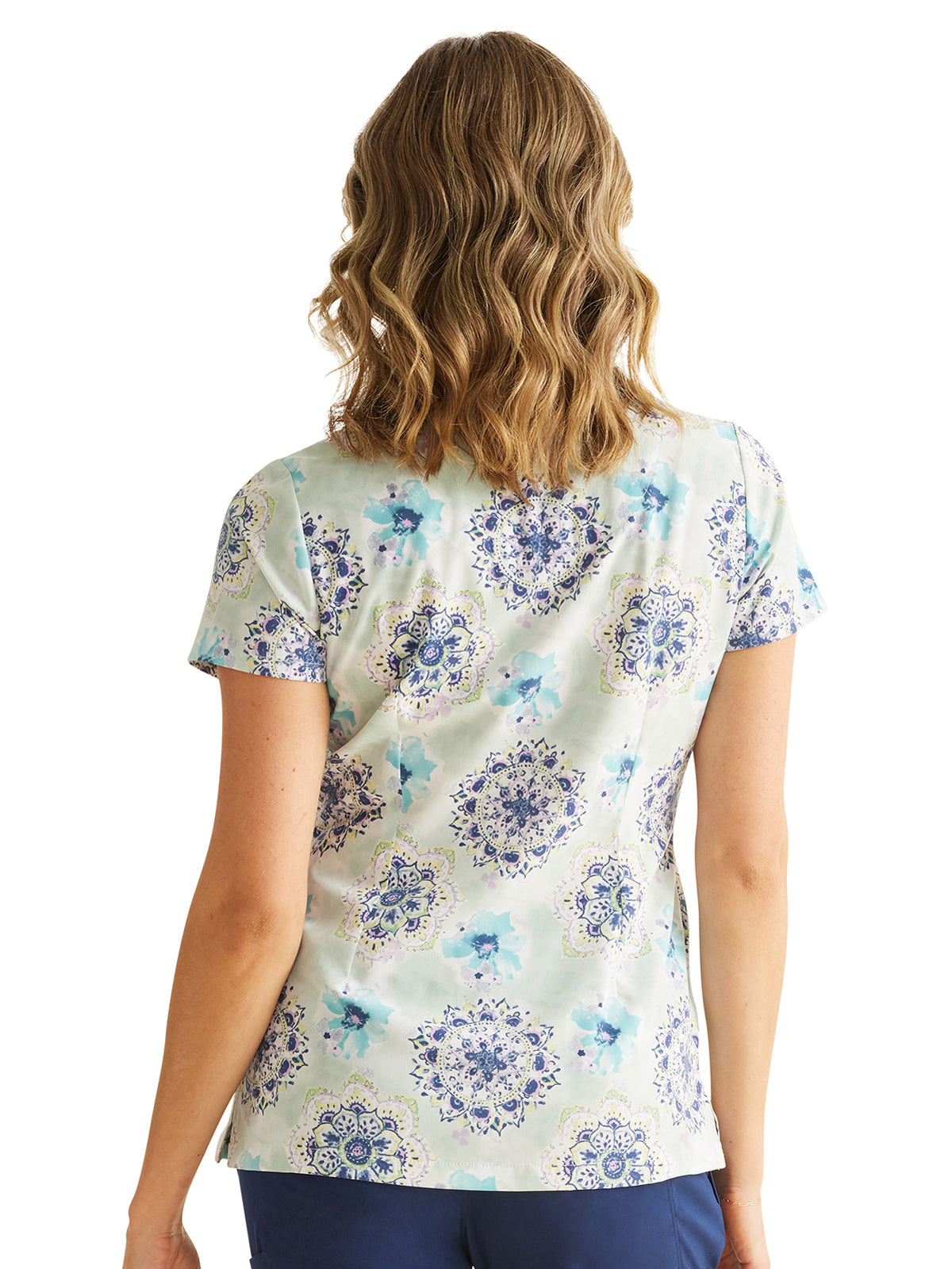 Women's Print Scrub Top