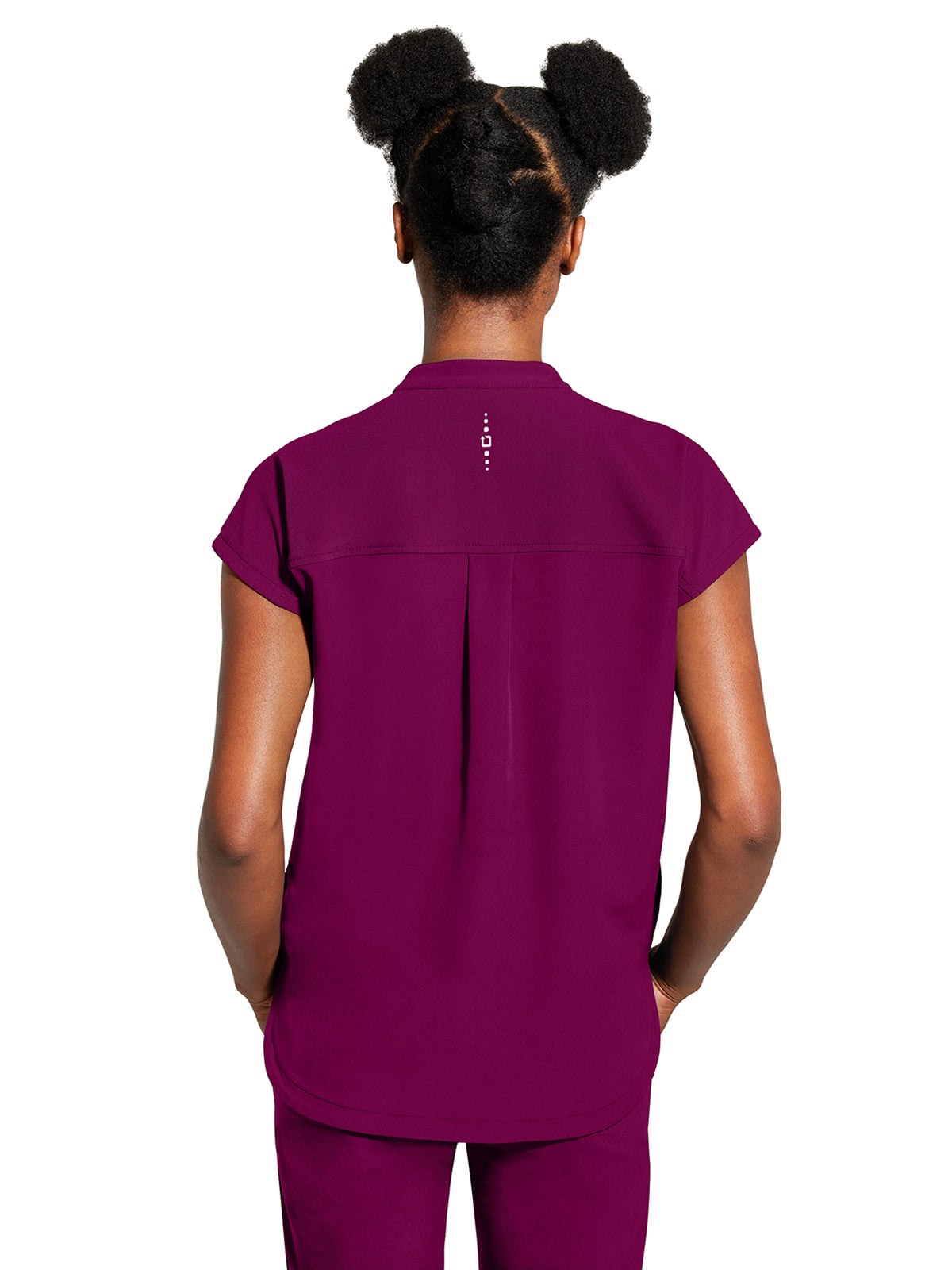 Women's 2-Pocket Mandarin Collar Top