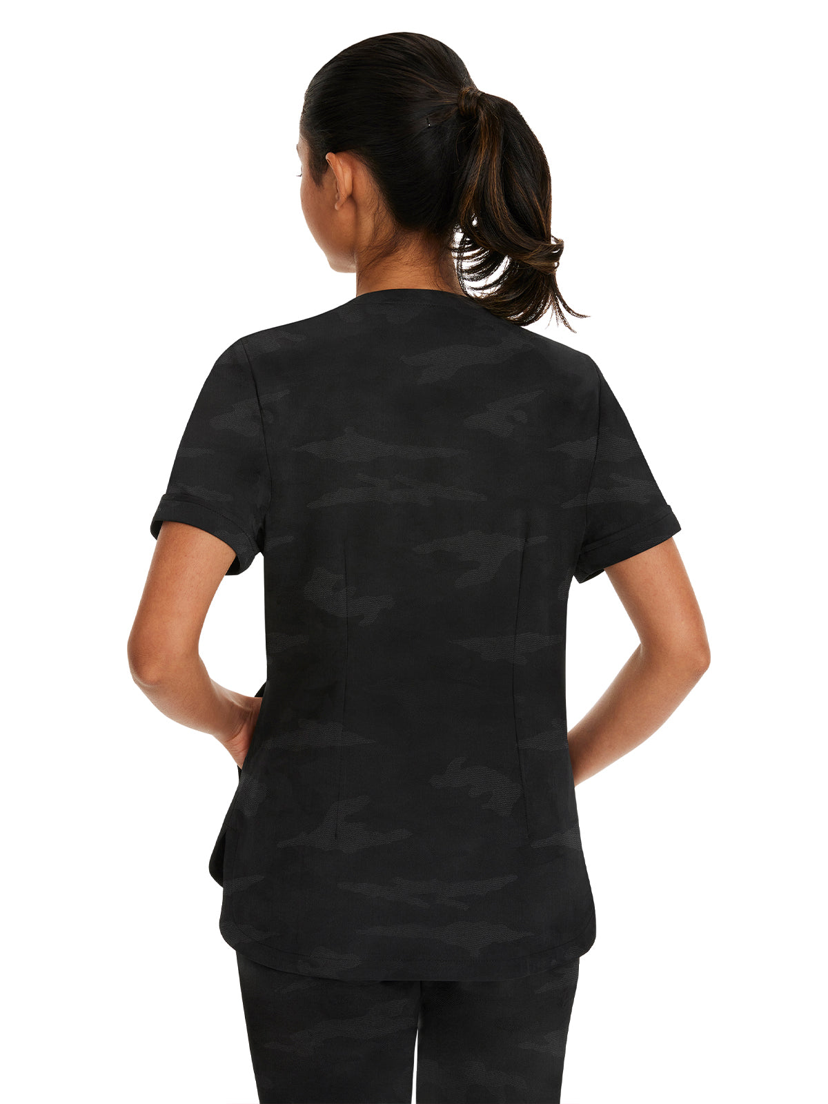 Women's 2-Pocket Joy Curved V-Neck Top