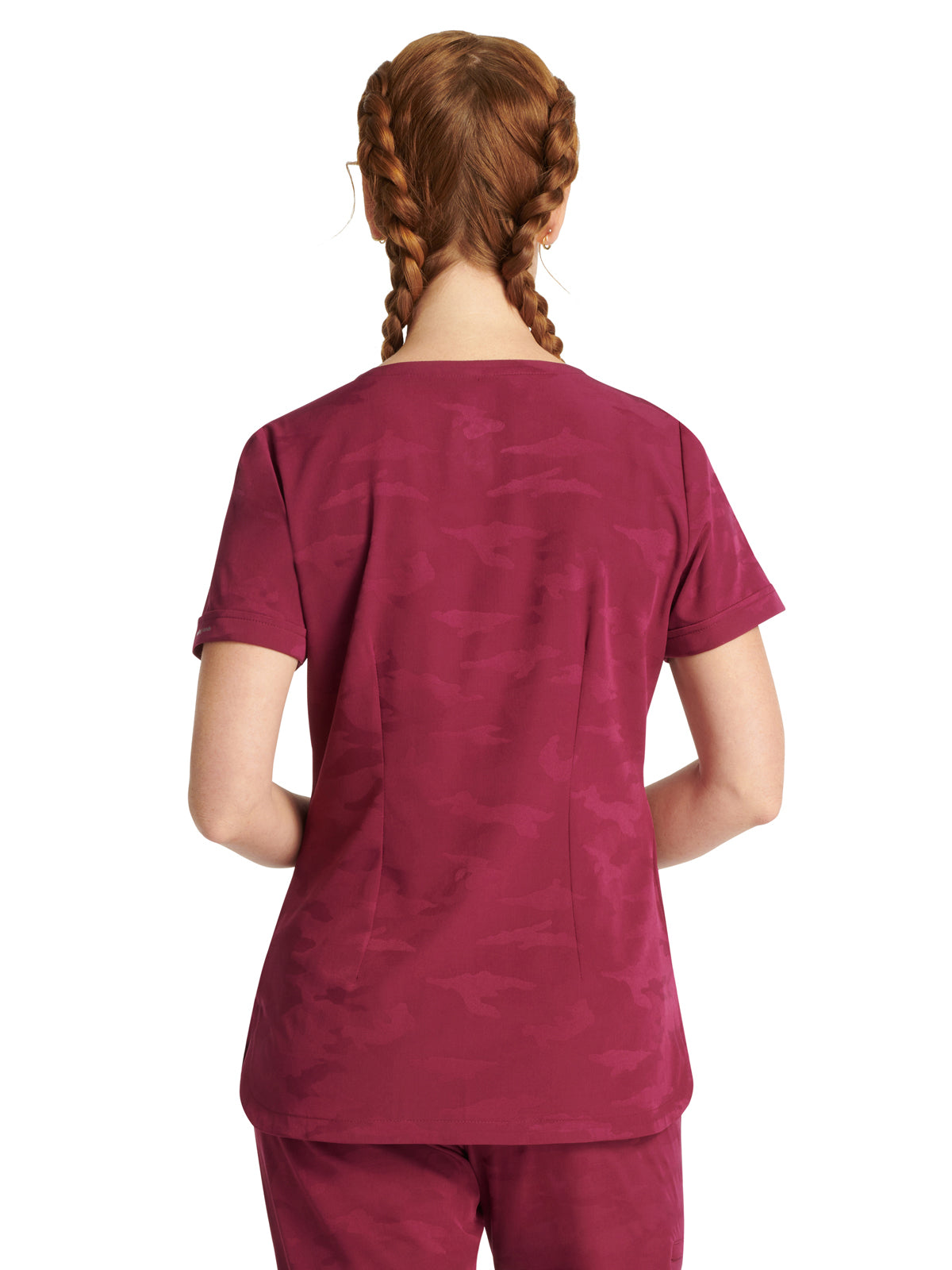 Women's 2-Pocket Joy Curved V-Neck Top