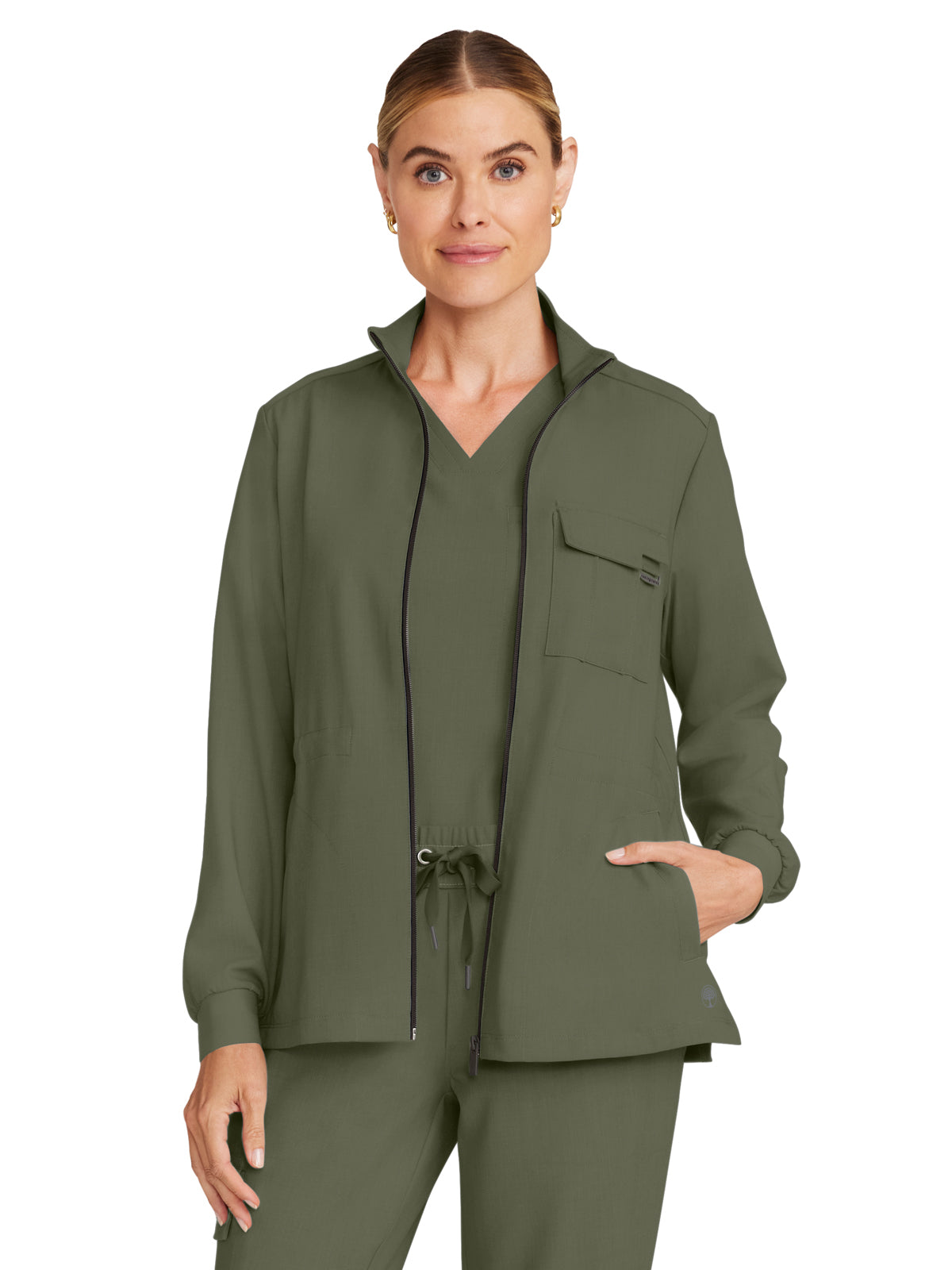Women's 4-Pocket Utility Jacket - 360 - Olive