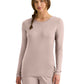 Women's Pocketless Melissa Long Sleeve Underscrub Tee - 5047 - Desert Taupe