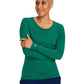 Women's Pocketless Melissa Long Sleeve Underscrub Tee - 5047 - Hunter