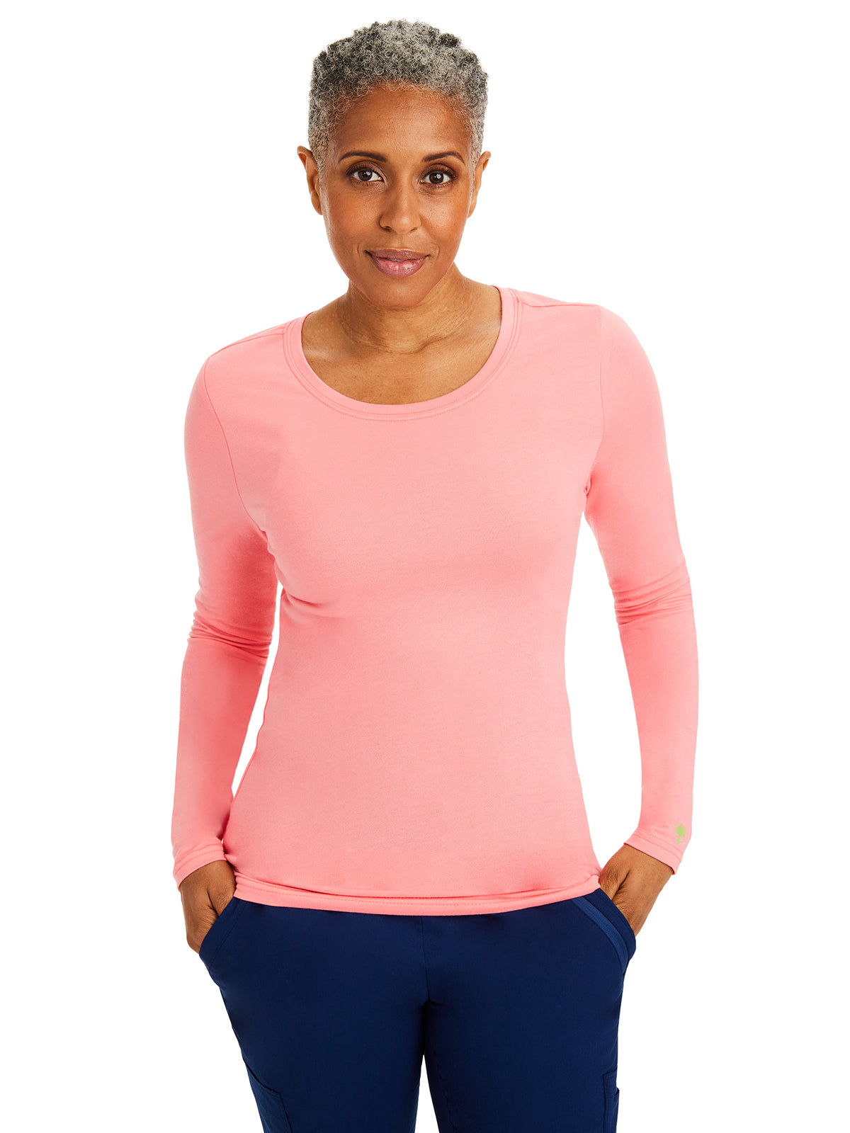 Women's Pocketless Melissa Long Sleeve Underscrub Tee - 5047 - Nectar