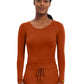 Women's Pocketless Melissa Long Sleeve Underscrub Tee - 5047 - Warm Sunrise