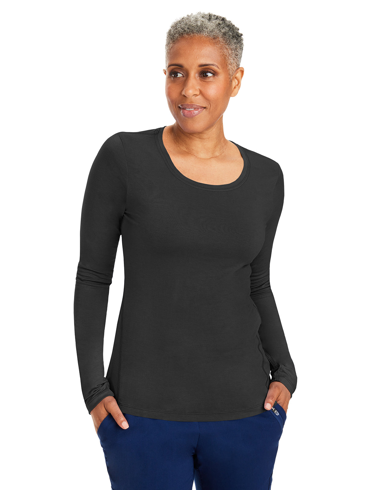 Women's Pocketless Mackenzie Crew Neck Underscrub Tee