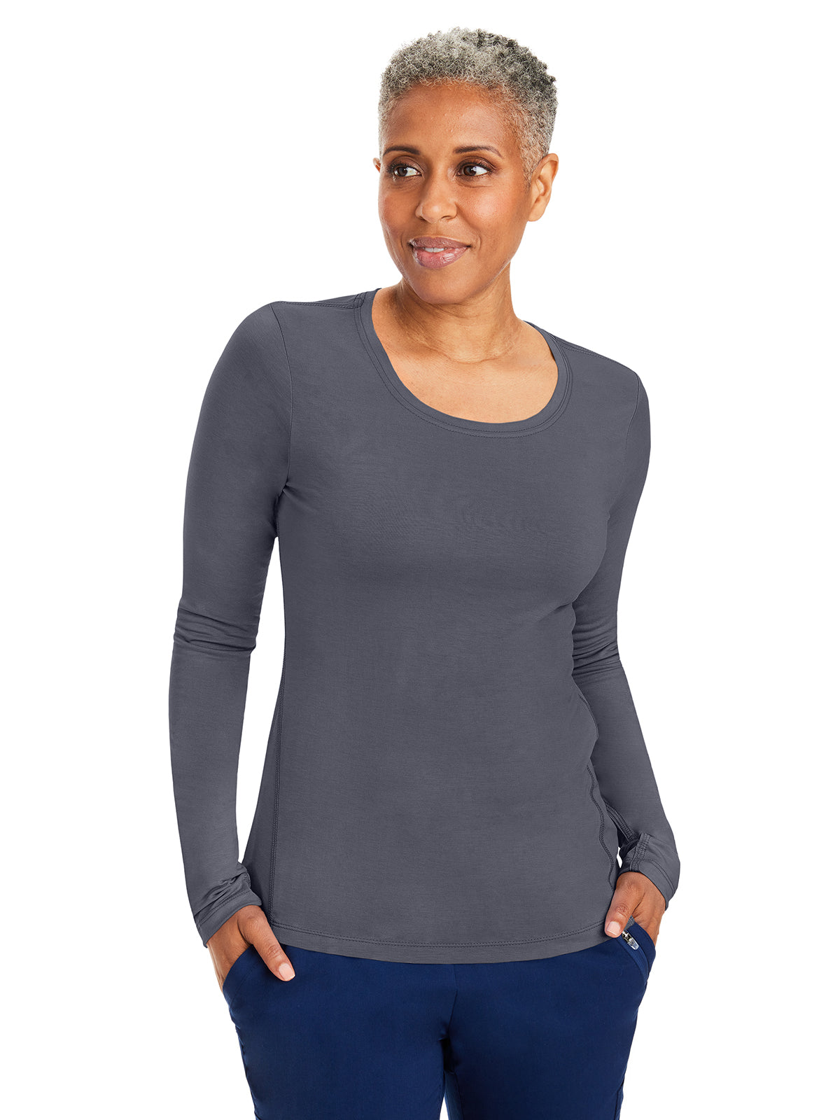 Women's Pocketless Mackenzie Crew Neck Underscrub Tee