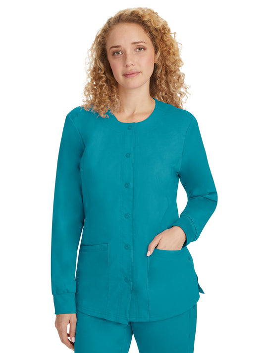 Women's Snap-Front Scrub Jacket