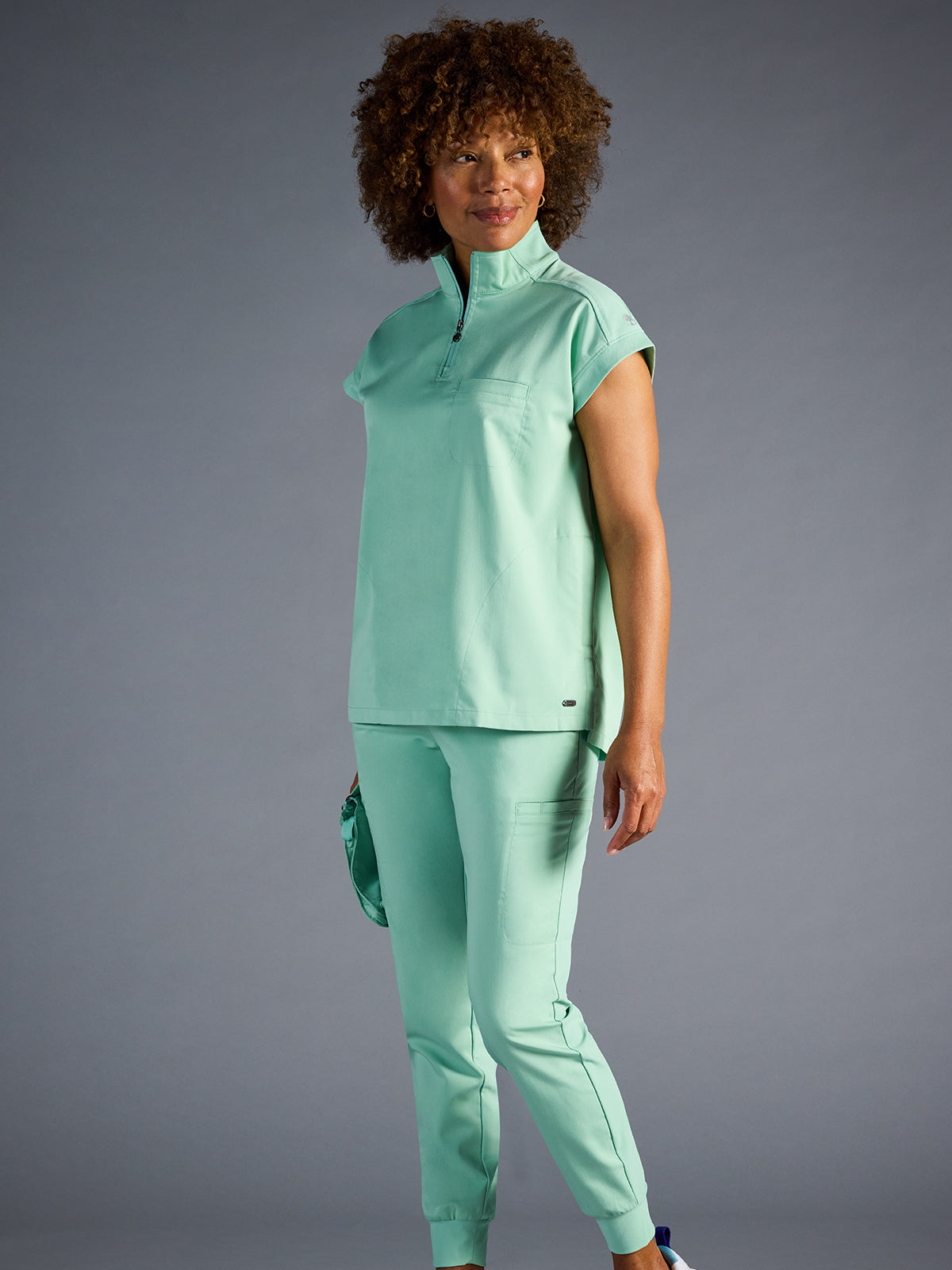 Women's Vienna Quarter-Zip Scrub Top