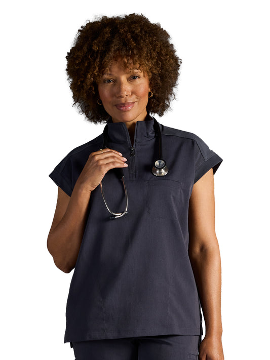 Women's Vienna Quarter-Zip Scrub Top