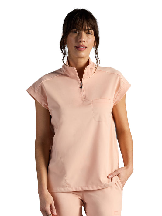 Women's Vienna Quarter-Zip Scrub Top