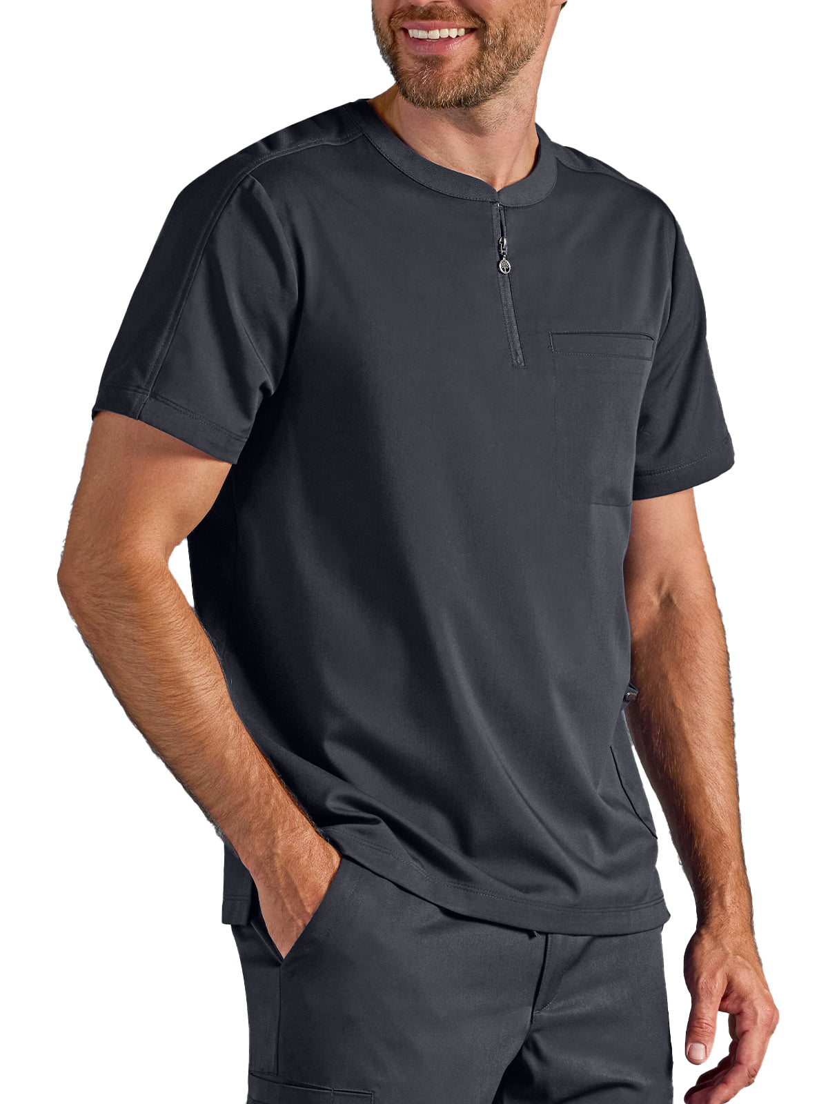 Men's Victor Quarter-Zip Scrub Top