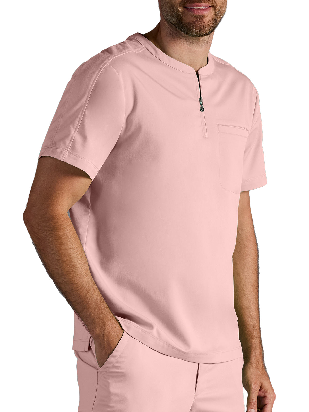 Men's Victor Quarter-Zip Scrub Top