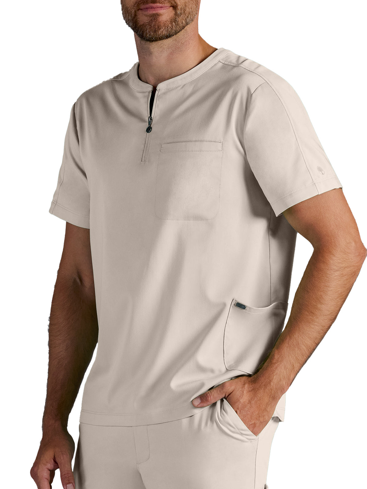 Men's Victor Quarter-Zip Scrub Top