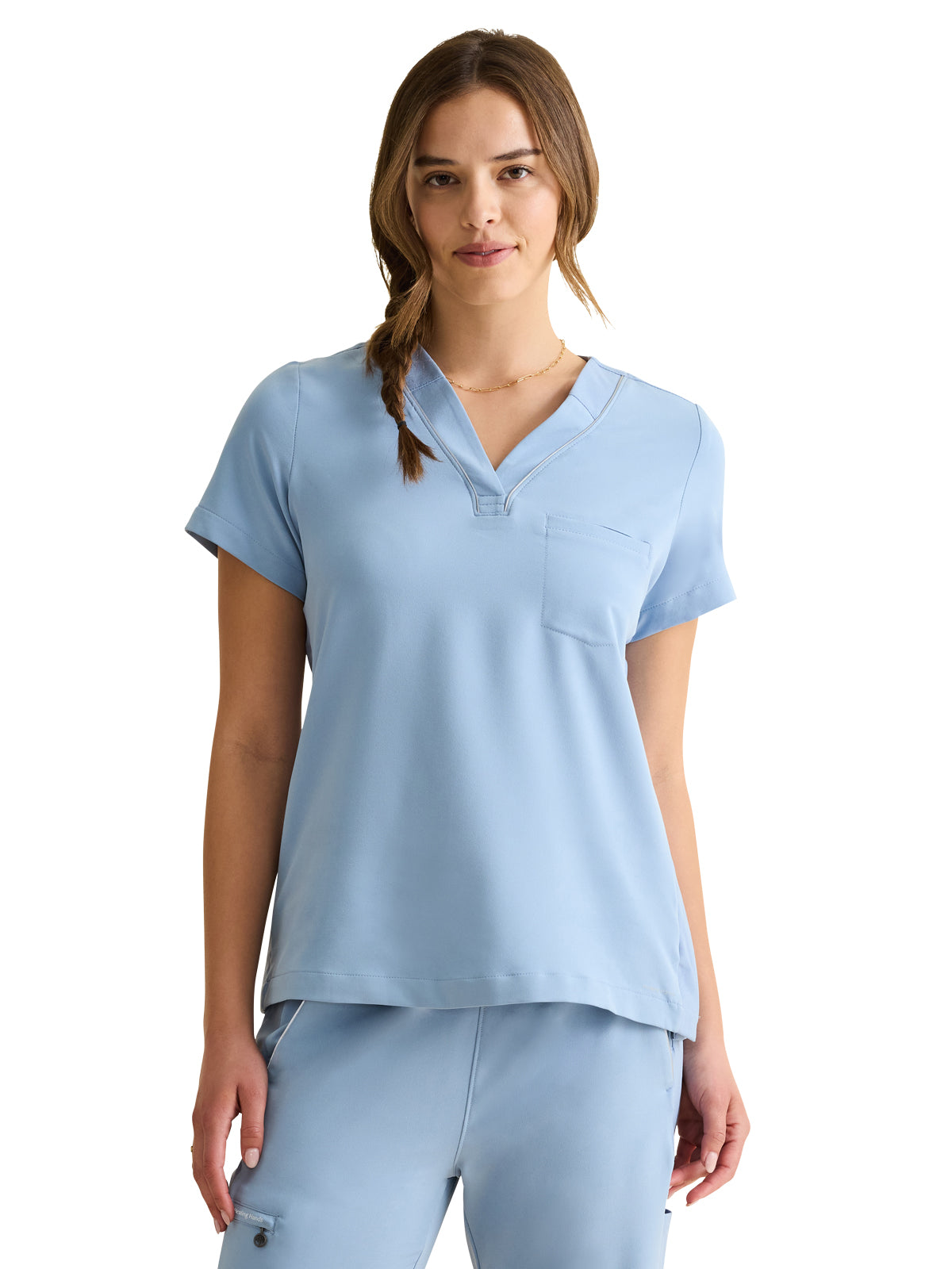 Women's 1-Pocket V-Neck Scrub Top