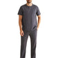 Men's 1-Pocket Mandarin Collar Scrub Top