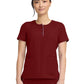 Women's 3-Pocket Crew Neck Top - 702 - Garnet Red