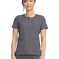 Women's 3-Pocket Crew Neck Top - 702 - Pewter