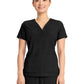 Women's 3-Pocket Y-Neck Top - 751 - Black