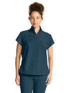 Women's 1-Pocket Partial Zip Top - 752 - Caribbean