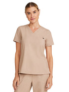 Women's 1-Pocket V-Neck Top - 755 - Desert Taupe