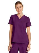 Women's 1-Pocket V-Neck Top - 755 - Wine