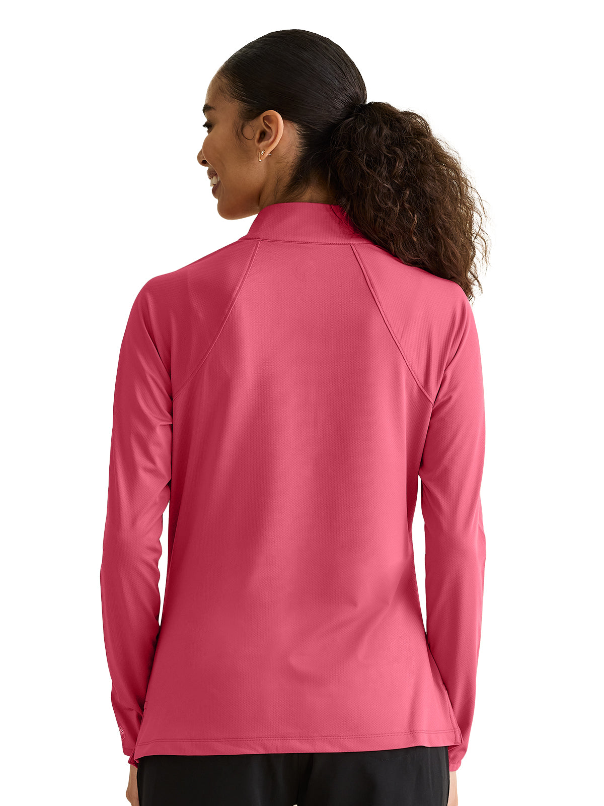 Women's Pocketless Quarter Zip Shirt