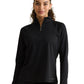 Women's Pocketless Quarter Zip Shirt