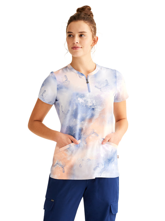 Women's 3-Pocket Scrub Top