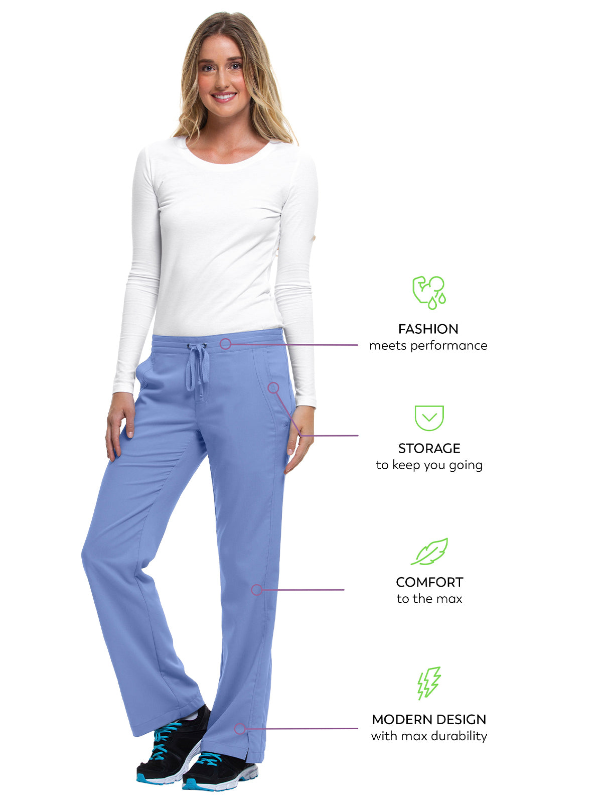 Women's 2-Pocket Taylor Flat Front Pant