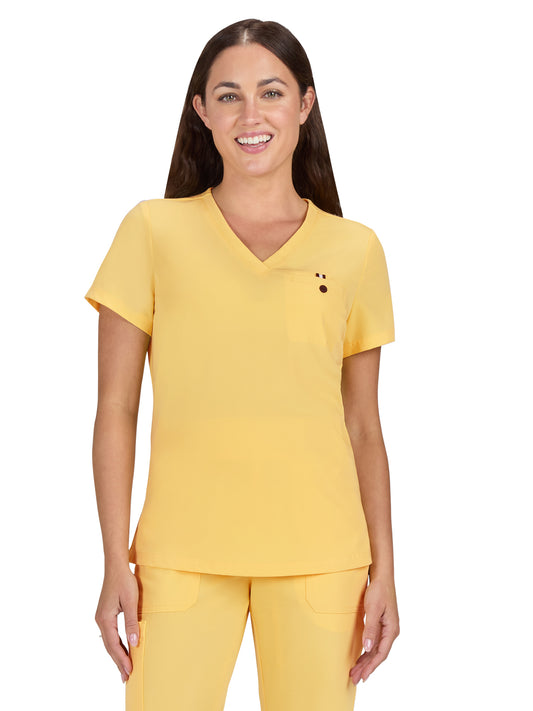 Women's One-Pocket Tuck-In Ready to Work Top - 1010 - Butter Yellow