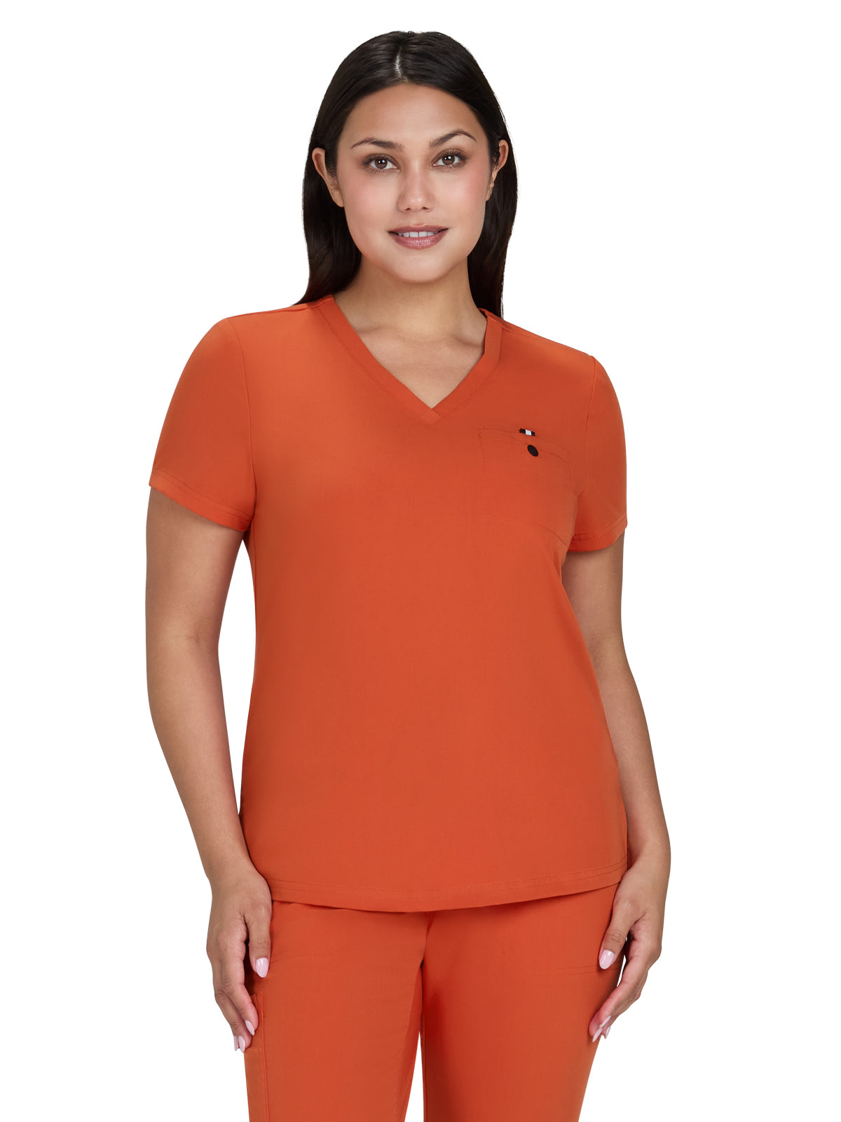 Women's One-Pocket Tuck-In Ready to Work Top - 1010 - Burnt Umber